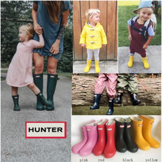 特價 Hunter兒童雨靴啞光多色防水防滑男女兒童雨鞋