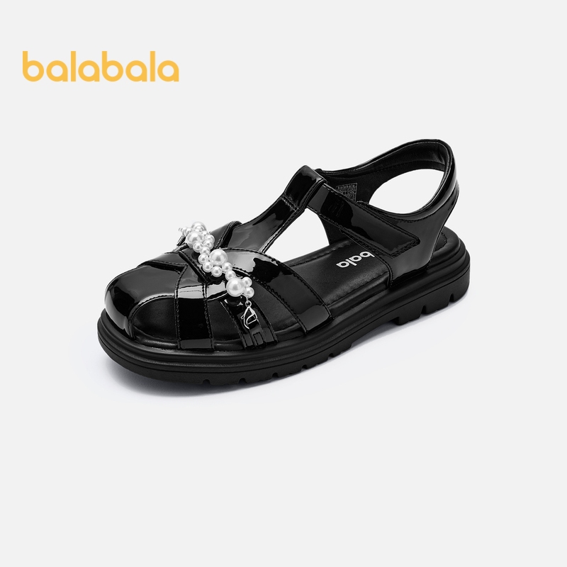 巴拉巴拉兒童薩爾女童鞋夏季沙灘鞋時尚公主鞋時尚藝術風小皮鞋