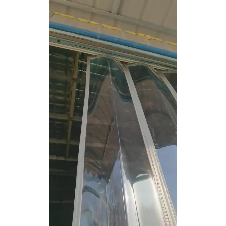 工廠批發透明PVC軟膠簾四季通用軟門簾塑膠摺疊門簾連身門簾