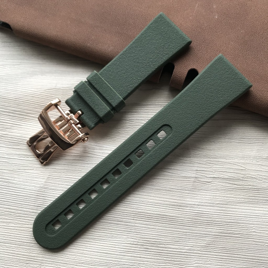 寶珀五十噚橡膠錶帶適配原裝寶珀Blancpain/50尋系列原廠23mm錶鏈