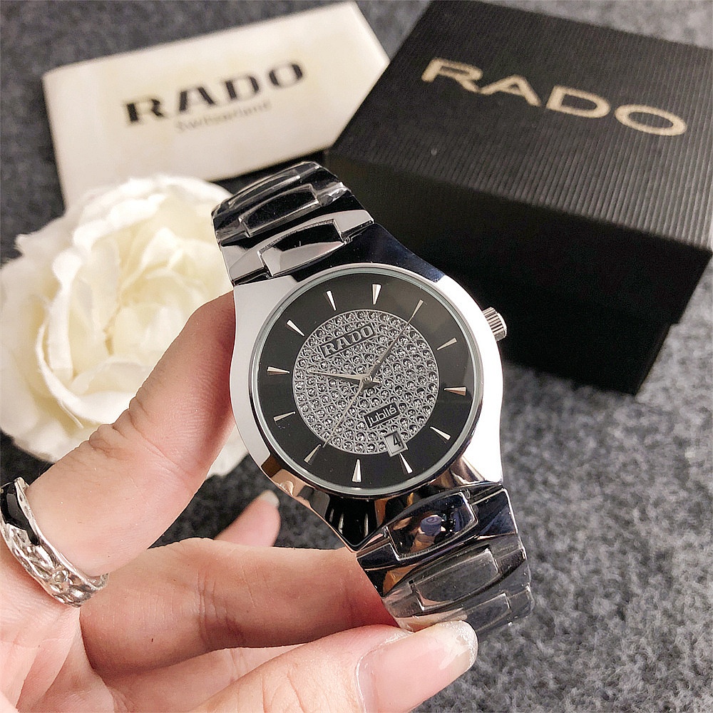 Rado 頂級女士手錶商務時尚休閒不銹鋼手錶女士手錶