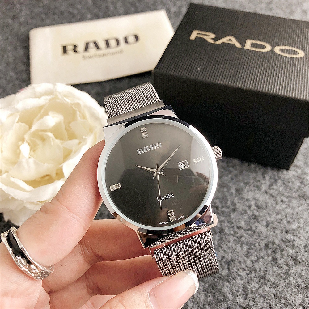 Rado 頂級女士手錶商務時尚休閒不銹鋼手錶女士手錶