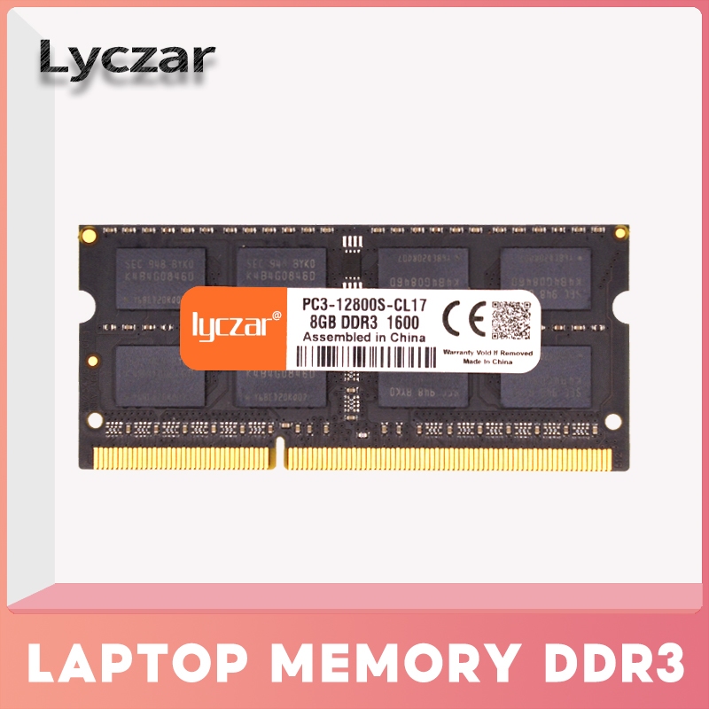 Lyczar RAM SODIMM 8GB 4GB DDR3/DDR3L 1600/1333 PC 筆記本電腦內存(新)