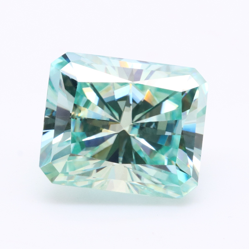 花式綠色莫桑石祖母綠切割價格高品質批發 gra 鑽石石鬆散莫桑石用於珠寶製作