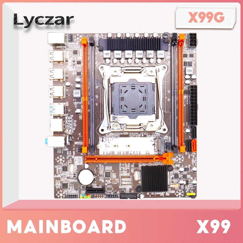 X99 D4主板插槽LGA 2011-3 USB3.0 NVME M.2 支持DDR4 REG內存E Inter Xeo