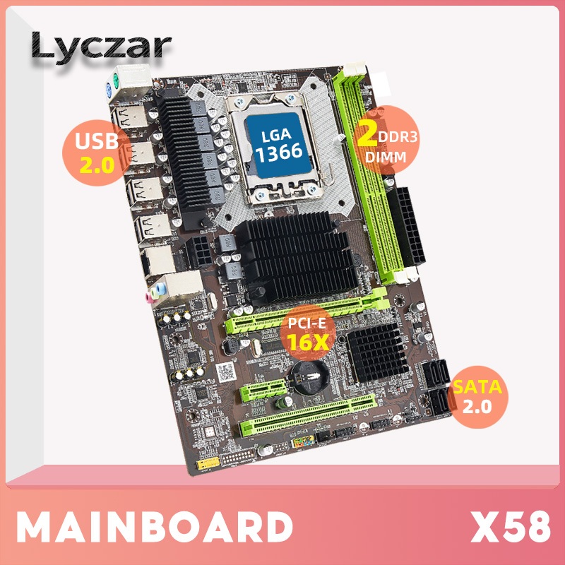 X58 LGA 1366 主板 LGA1366 支持 REG ECC DDR3 DDR3 4GB 8GB 16GB 和至