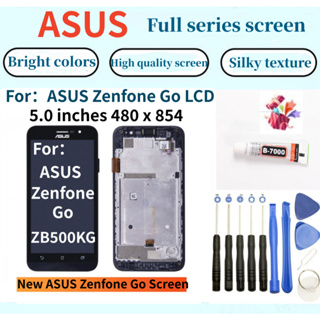全新華碩螢幕 適用於 ASUS Zenfone Go ZB500KG X00BD LCD with Frame For