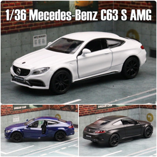 RMZ CITY 1:36 梅賽德斯-賓士 C63S AMG C 級模擬壓鑄汽車模型壓鑄合金金屬微型迴力系列男孩兒童