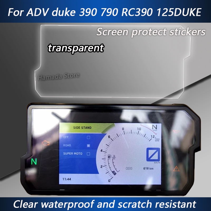 透明 TPU 透明摩托車屏幕保護貼紙貼花防水適用於 KTM 390 790 Adventure Duke 125Duke
