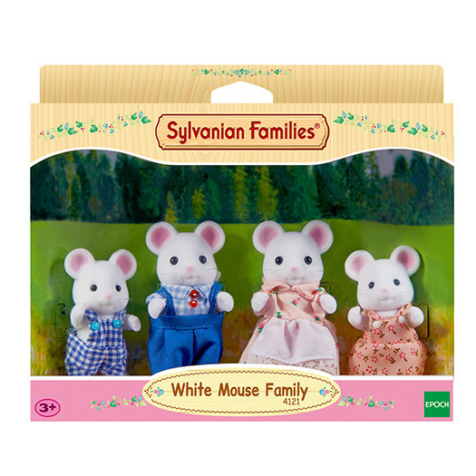 森林家族白鼠家族雙胞胎嬰兒寶寶玩偶公仔家家酒玩具禮物