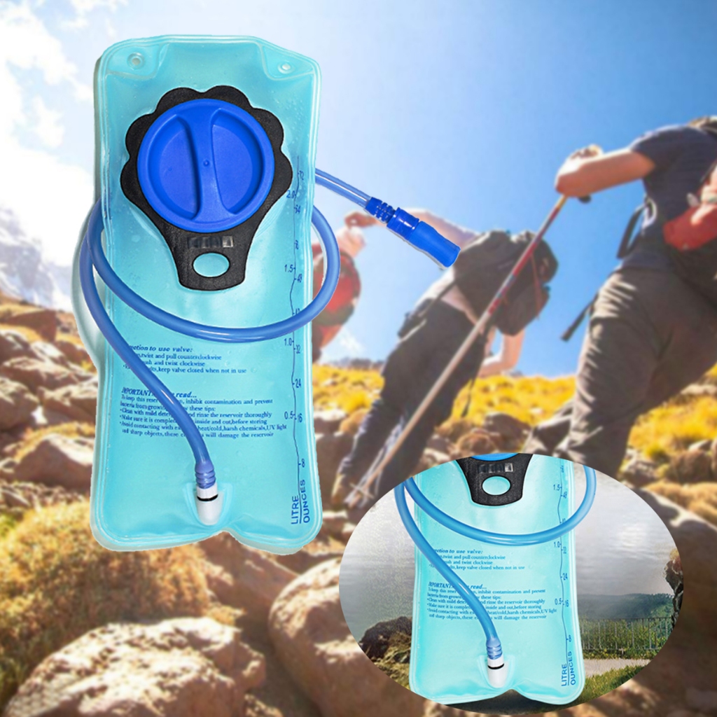 2024 全新 1 件裝登山儲水器水囊水袋收納袋 2L 跑步補水背心背包,適合露營遠足攀岩