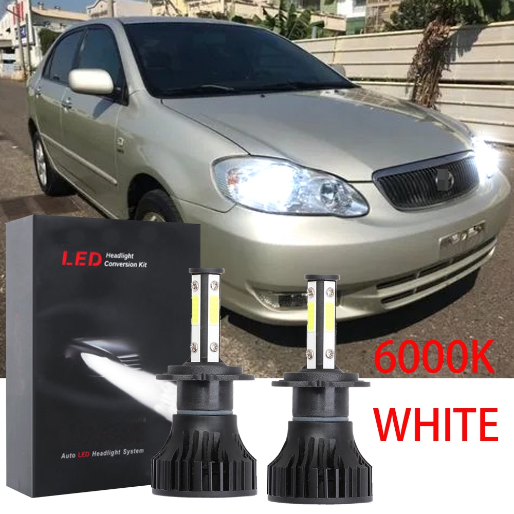 適用於豐田 Altis E120 2001 2002 2003 2004 2005 2006(前照燈)1 對明亮 LED