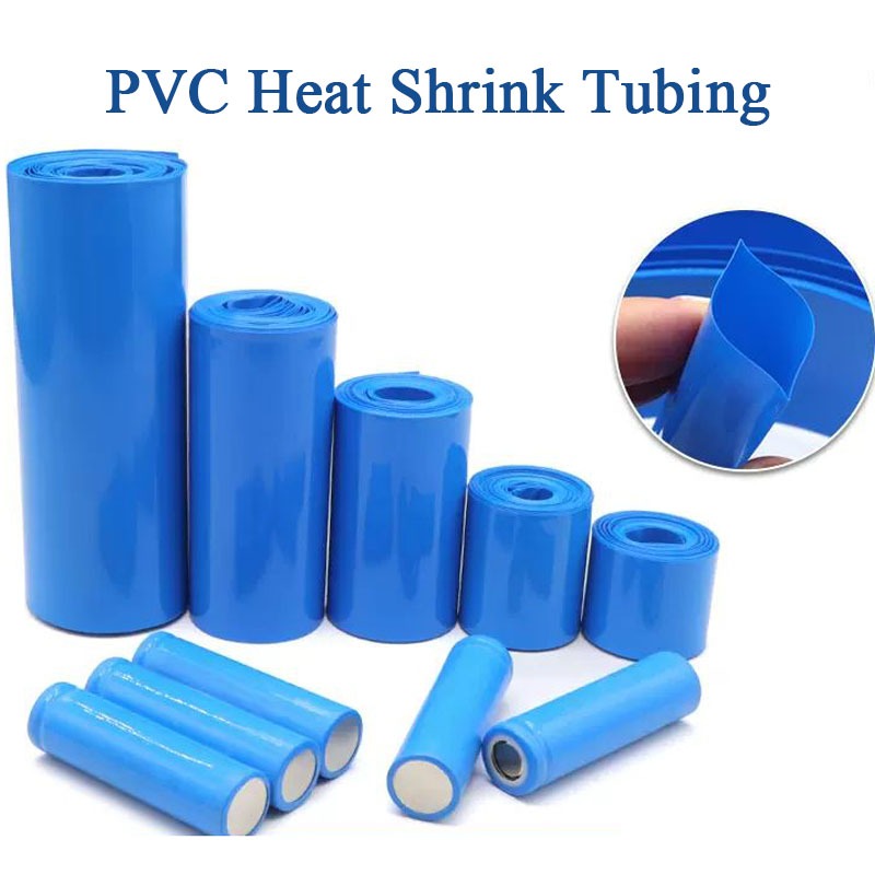 1m PVC 熱縮管管包裹套件適用於 18650 18500 26650 32650 32700 所有電池組