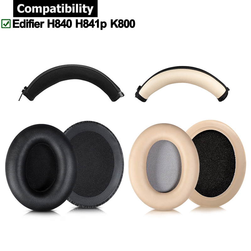 EDIFIER 1 對耳墊適用於漫步者 H840 H841p K800 耳機頭帶耳墊墊海綿耳機耳罩
