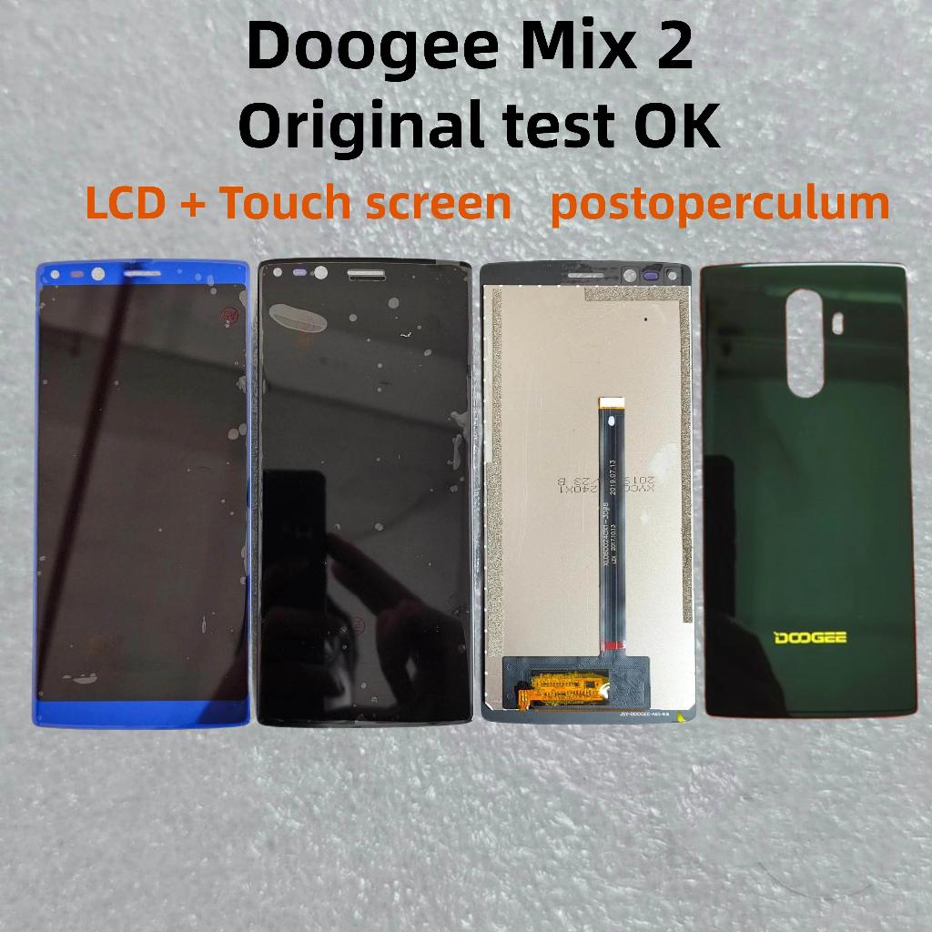 5.99" 適用於 DOOGEE Mix 2 LCD 觸摸屏數字化儀顯示屏模塊配件組件更換電池後真空混合 2 後蓋