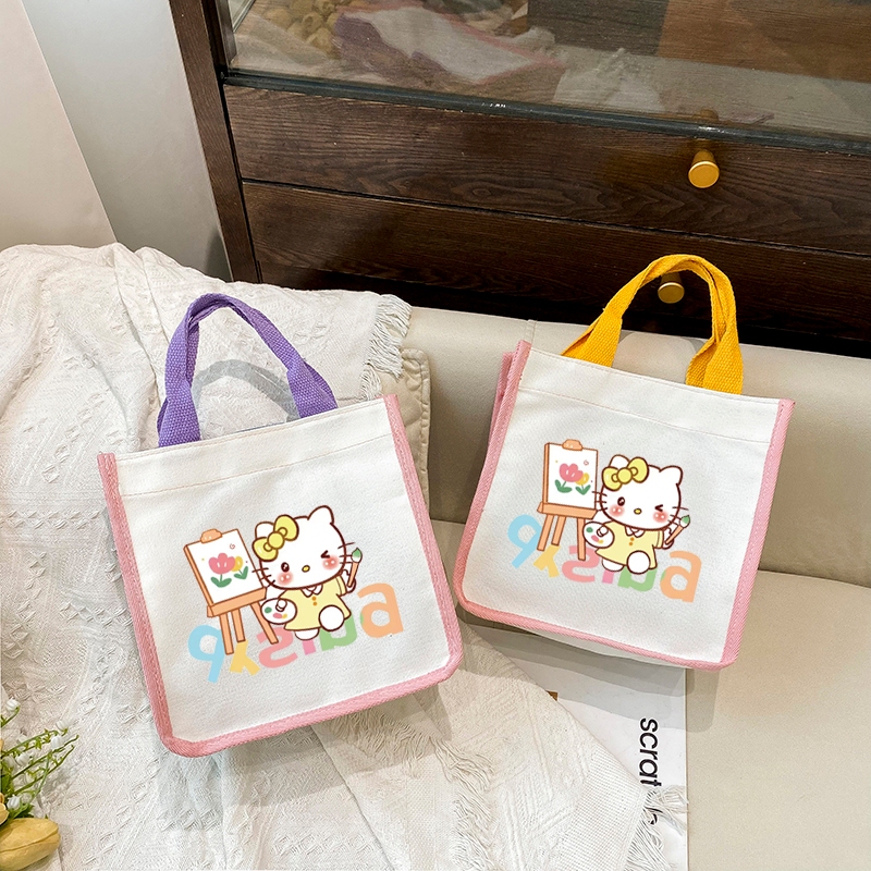 高品質 hello kitty 手提包兒童包托特包購物袋 hello kitty 包手提包
