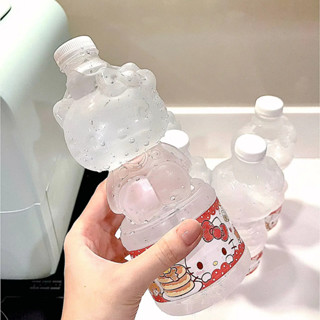 創意三麗鷗diy Hello Kitty動漫礦泉水瓶可重複使用兒童自製飲料杯學生便攜杯子兒童禮物
