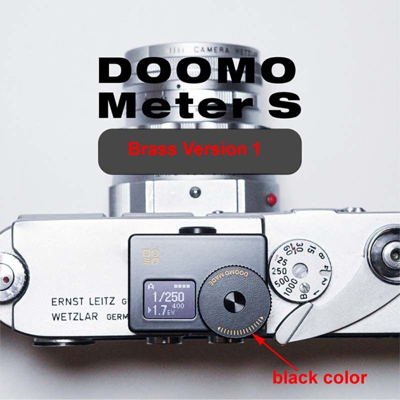 ⭐0.66寸oled DOOMO S黃銅版攝影測光錶小光曝光配件包郵
