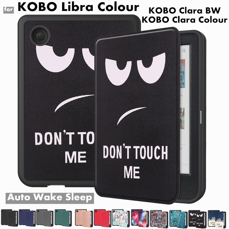 Kobo Clara Libra Color BW 7.0 6.0 英寸電子閱讀器 Funda Capa 磁性自動喚醒睡