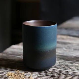日式陶瓷粗陶茶杯手工茶杯個性窯變水杯