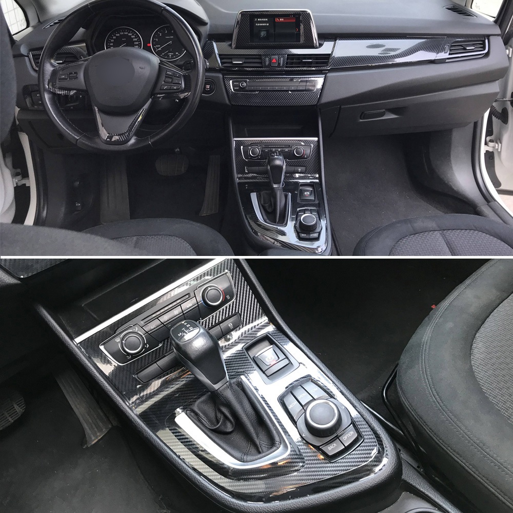 適用於2016-2019款寶馬2係F22內飾貼膜BMW 2 Series F45 F46中控檔