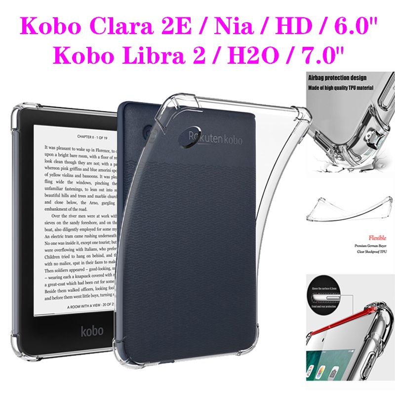 適用於亞馬遜 Kobo Clara 2E Nia HD 6.0" Kobo Libra 2 H2O 7.0" 電子書閱讀