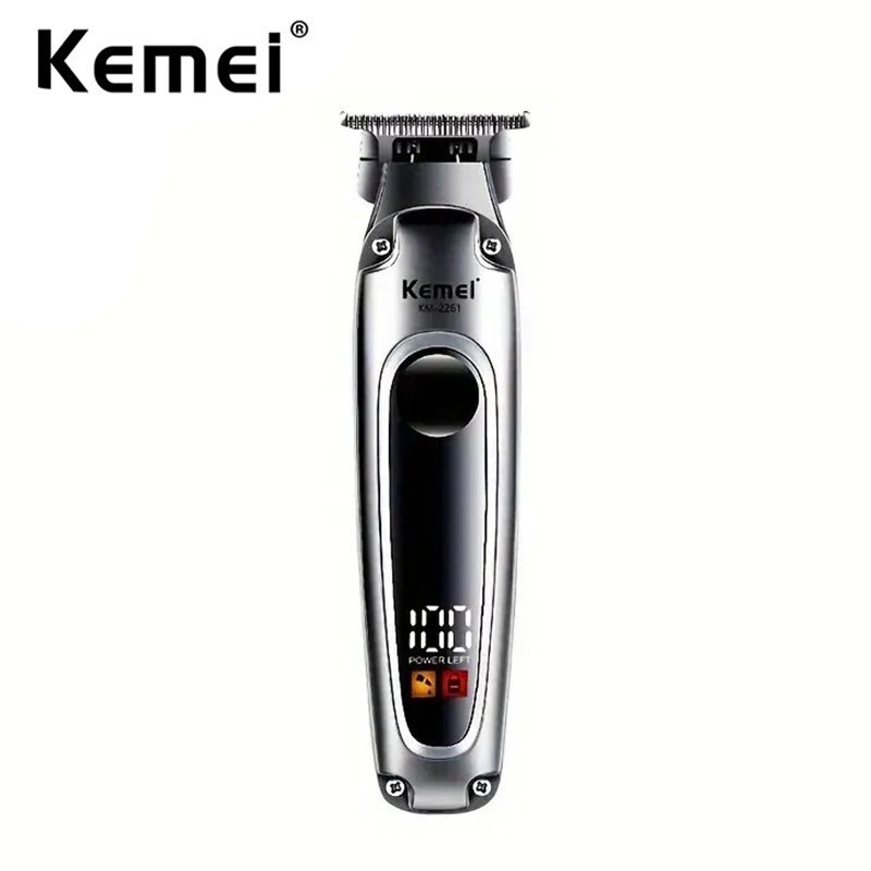 Kemei 2261 理髮店理髮器電動理髮器 USB 充電式無繩鬍鬚修剪器男士強力理髮機