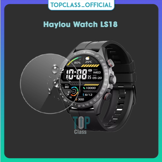 適用於 Haylou Solar Pro 手錶 LS18 智能手錶的 2 件套鋼化玻璃屏幕保護膜
