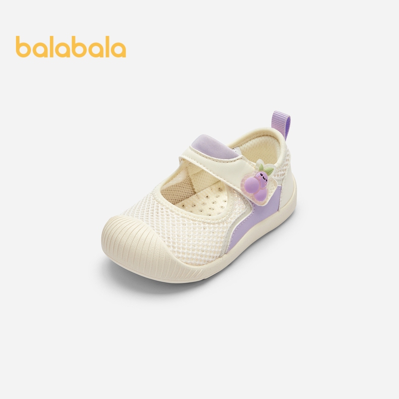 Balabala嬰兒學步鞋兒童涼鞋男寶寶寶女孩寶物2024夏季輕便透氣防滑