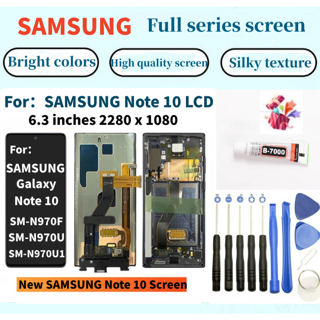 全新Samsung螢幕 適用於  Samsung Galaxy Note 10 N970F N9700 LCD SAMS