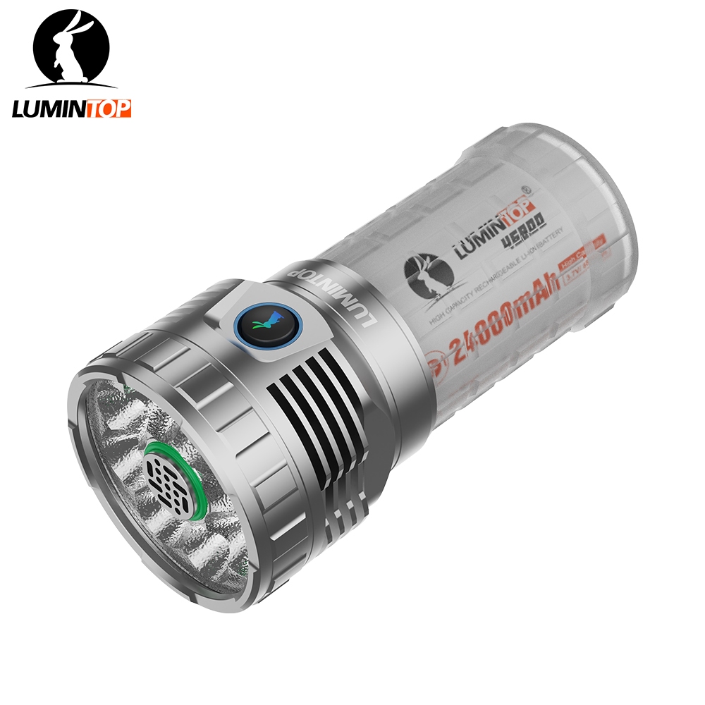 Lumintop USB TYPE C充電手電筒馬赫透明版46800電池手電筒強力20000流明450米距離戶外手電筒