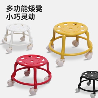 [LsxmzTW] 360 旋轉滾輪凳帶腳輪小型輕便舒適多用途花盆架花盆滑輪架兒童和成人小椅子板凳矮凳