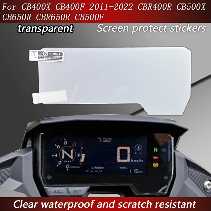 HONDA 透明 TPU 透明摩托車屏幕保護貼紙貼花防水適用於本田 CB400X CB500X CB500F CB650