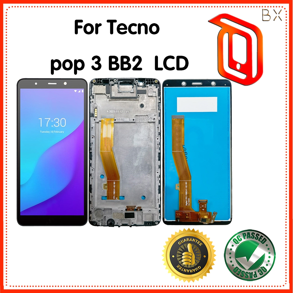 5.7 英寸適用於 Tecno Pop 3 BB2 LCD 顯示屏觸摸屏數字化儀組件面板更換部件/帶框架