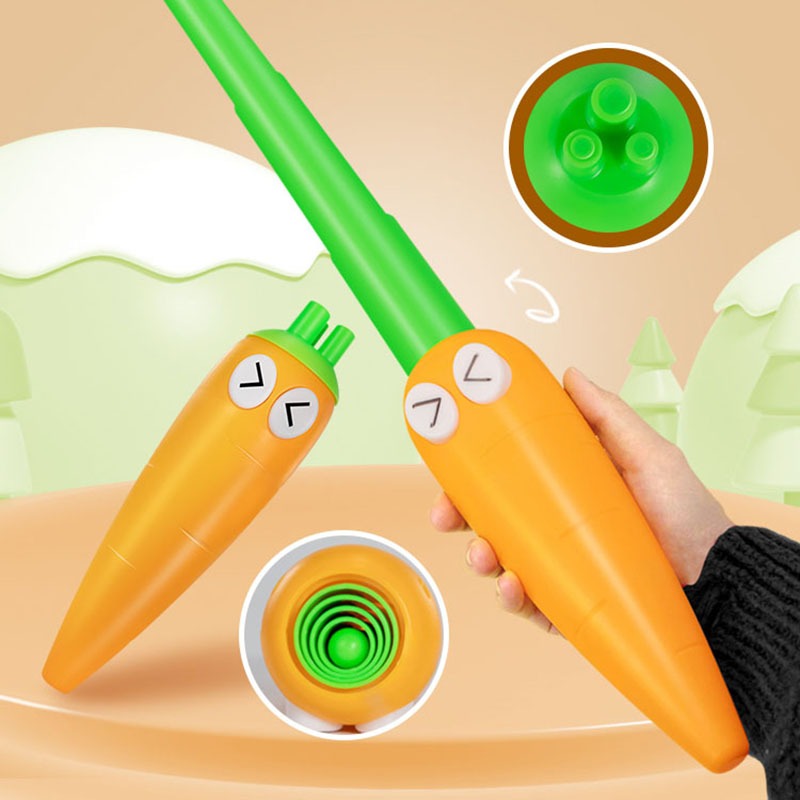 Temi 3D打印胡蘿蔔刀伸縮胡蘿蔔刀創意卡通造型可愛好玩玩具