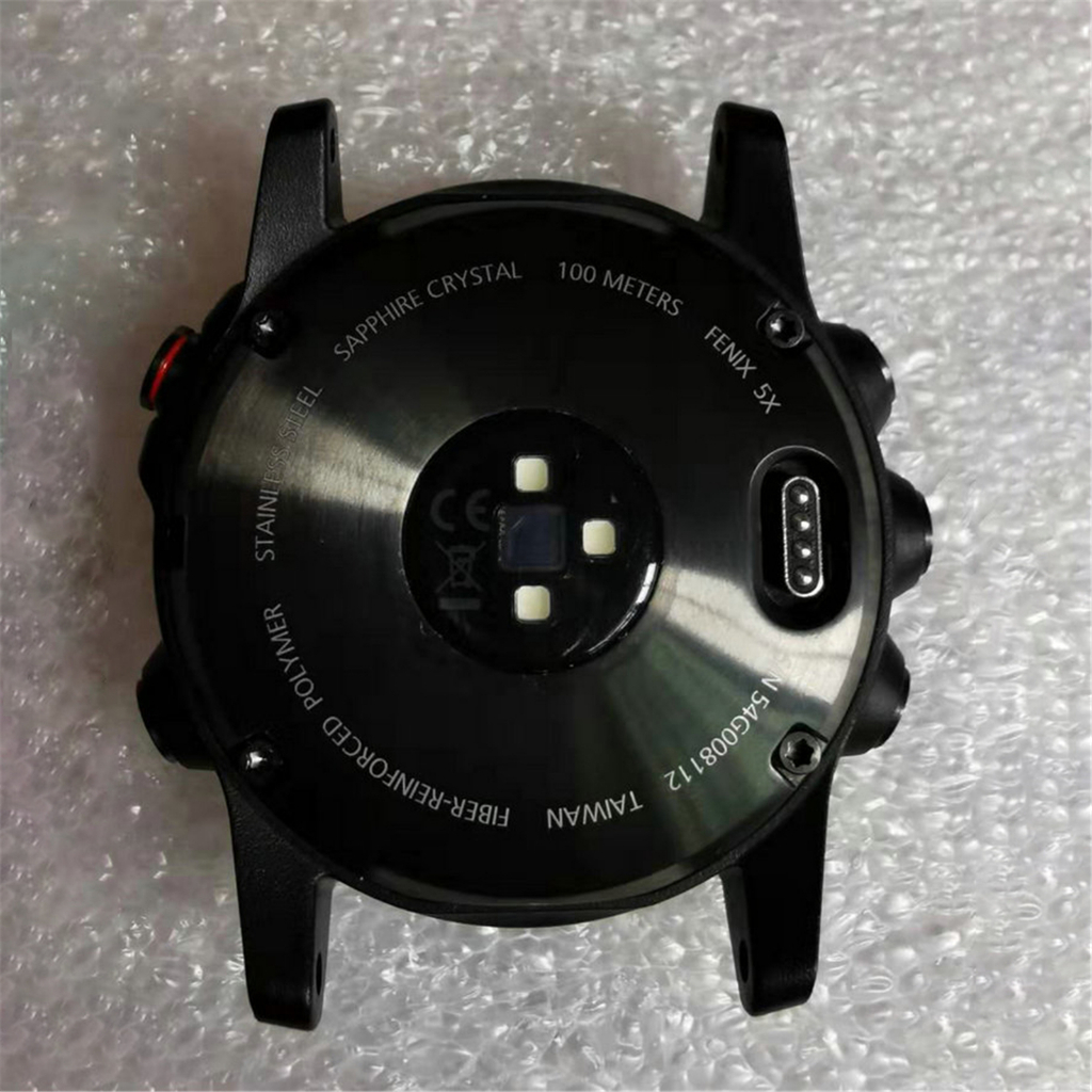 Garmin FENIX 5x 智能運動手錶電池後蓋帶按鈕後蓋的後蓋