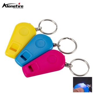 Alonefire Y01 迷你袖珍鑰匙扣手電筒微型 LED 戶外露營超亮應急鑰匙圈燈哨
