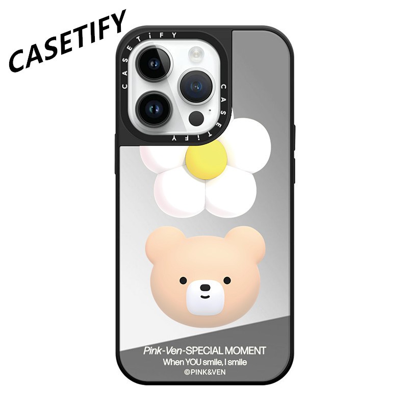 Casetify 花朵小熊 適用於iPhone 15 Pro Max  14 Pro Max 13 Pro Max 12