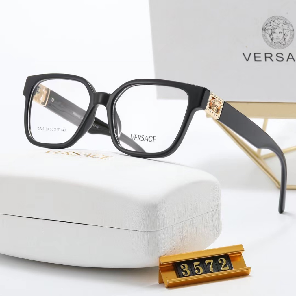 凡賽斯 2024新款時尚高端范思哲平光鏡男女品牌設計師復古方形眼鏡3572