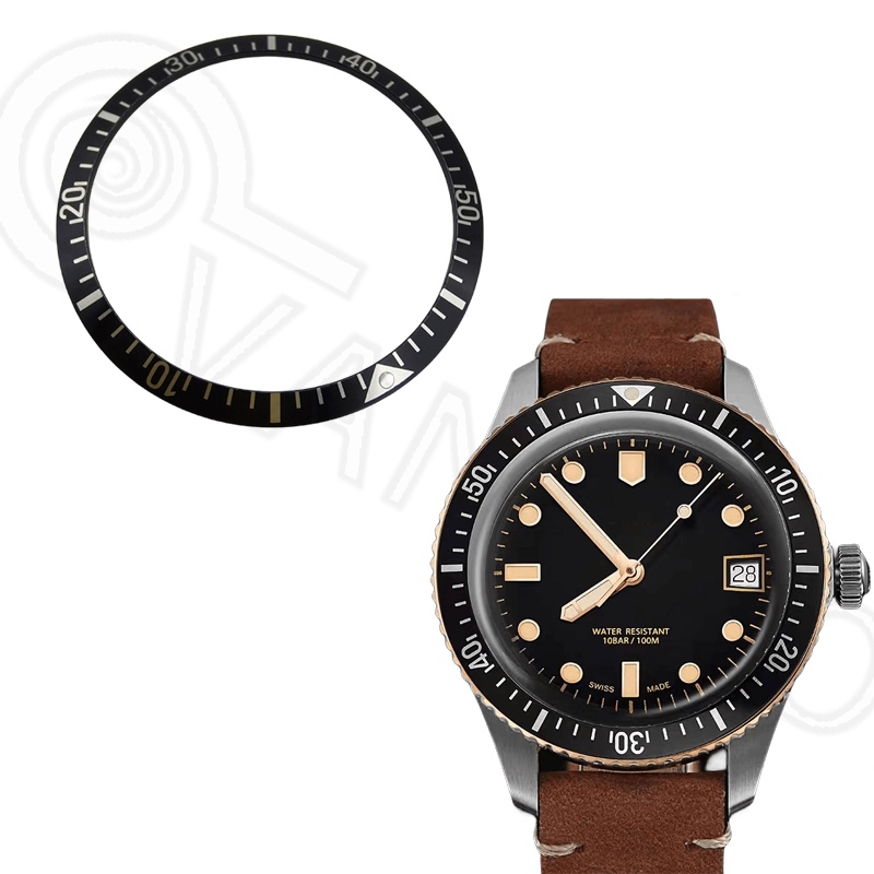 適配豪利時ORIS復古黃銅95週年款01.733 7707機械腕手錶刻度表圈