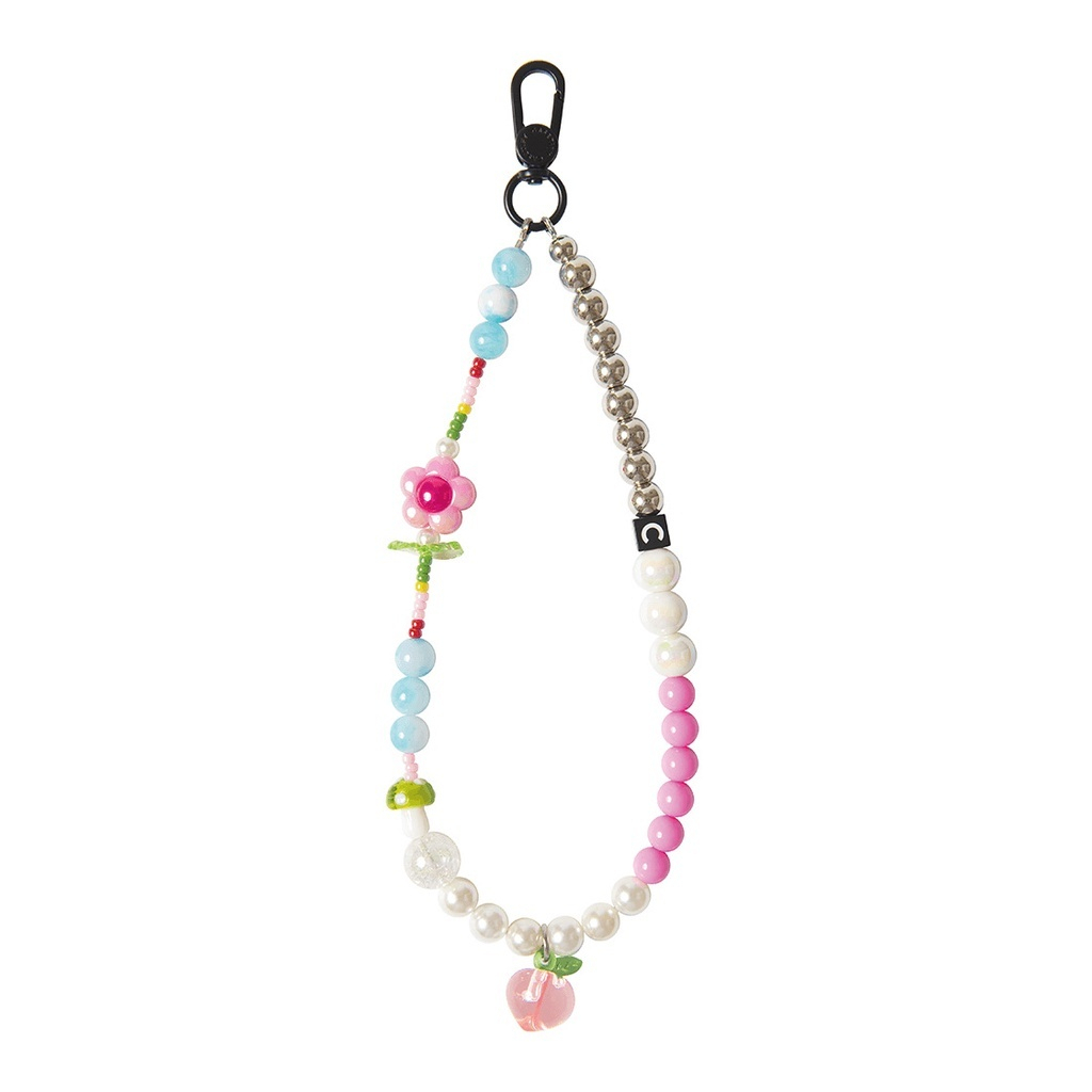 CASETiFY聯名JUUJUU手機鏈條彩虹珍珠串珠手機殼掛鏈掛繩包包掛飾吊飾
