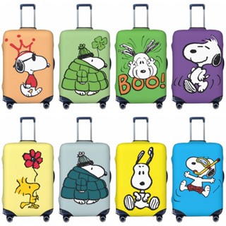 史努比行李套可水洗手提箱保護套防刮手提箱套適合 18-32 英寸行李箱
