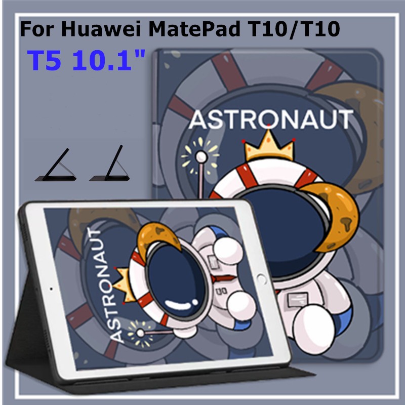 適用於華為 MatePad T 10s T10s 10.1" T10 9.7 英寸 MediaPad T5 保護套支架卡