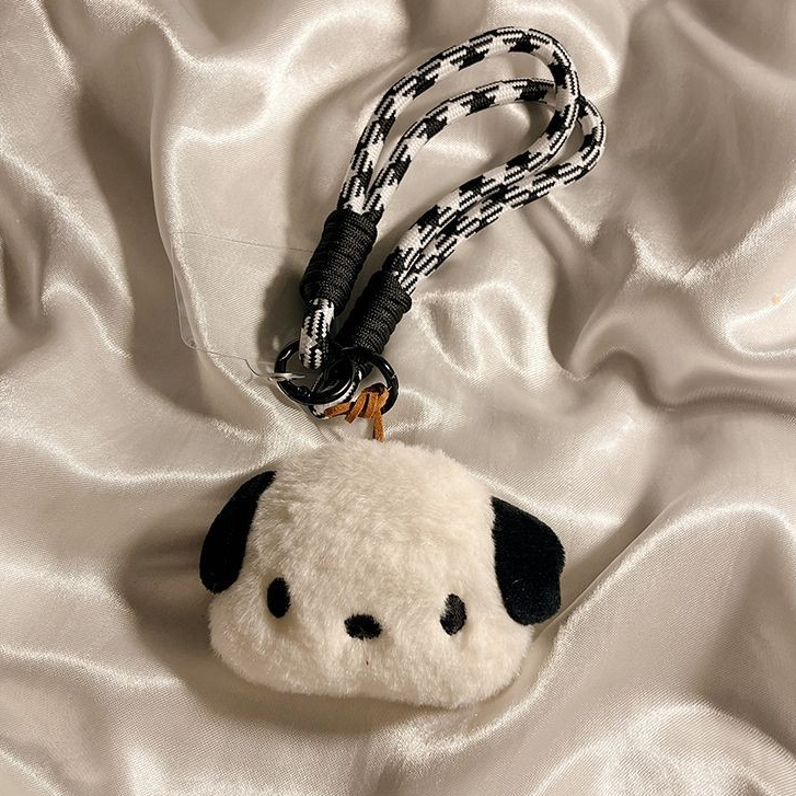 可愛韓國立體海狸帕恰狗小熊短版手機掛繩包包裝飾耳機套吊飾女款