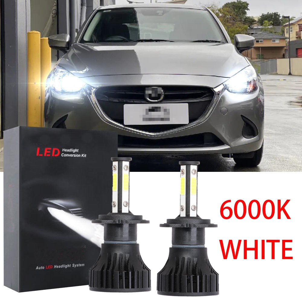 適用於 Mazda 2 DJ (2015-2021)(前照燈) - 2 件/套 Bright H4 LED 白色 600