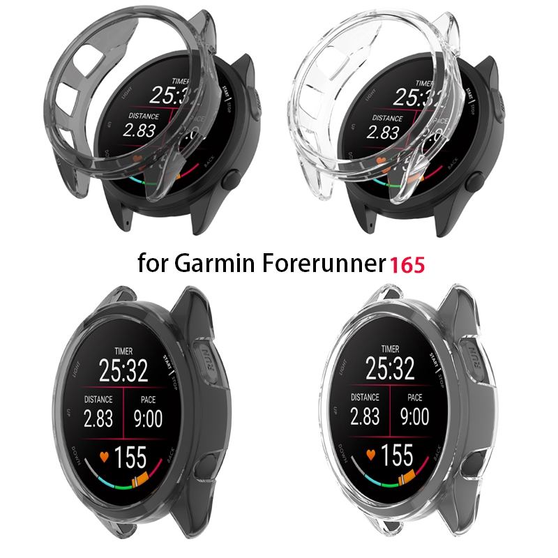 Garmin Forerunner 165 / 165 音樂超薄柔軟透明 TPU 錶殼保護套