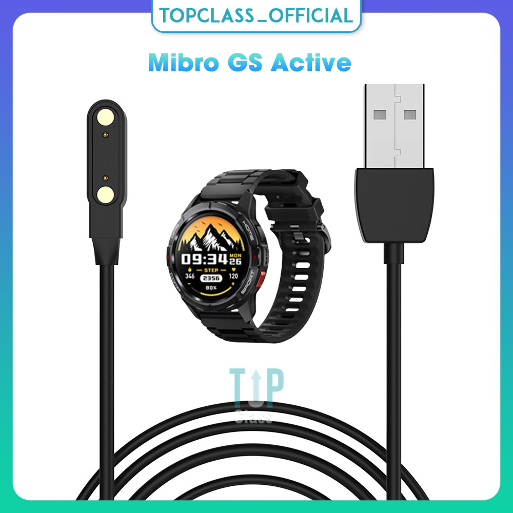 適用於 Mibro GS Active 智能手錶的替換 USB 充電底座充電線
