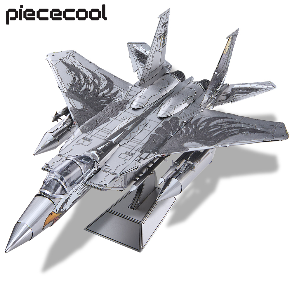 拼酷 3D 金屬拼圖,美國 F-15 戰鬥機金屬飛機組裝模型套件 DIY 兒童生日禮物