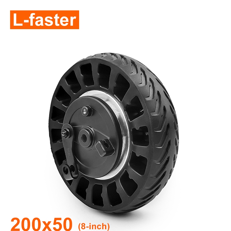 8 英寸無內胎輪鼓式製動器 200x50 鏤空輪胎實心輪胎適用於電動滑板車