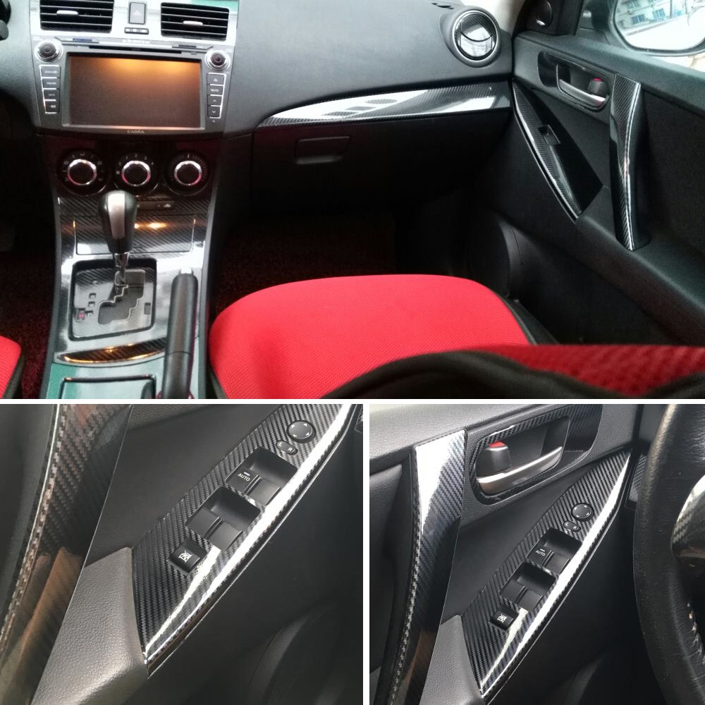 適用於2010-2015款馬自達3星騁內飾貼膜Mazda 3中控檔